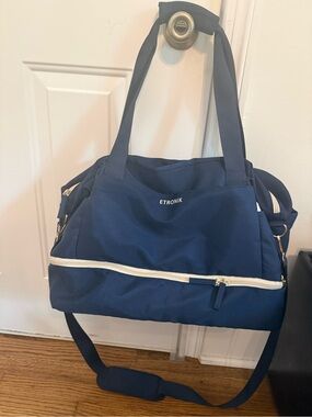 Etronik Navy Travel Tote Bag